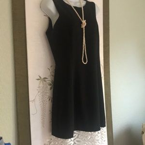 Betsey Johnson LBD sleeveless little black dress novelty trim 💋